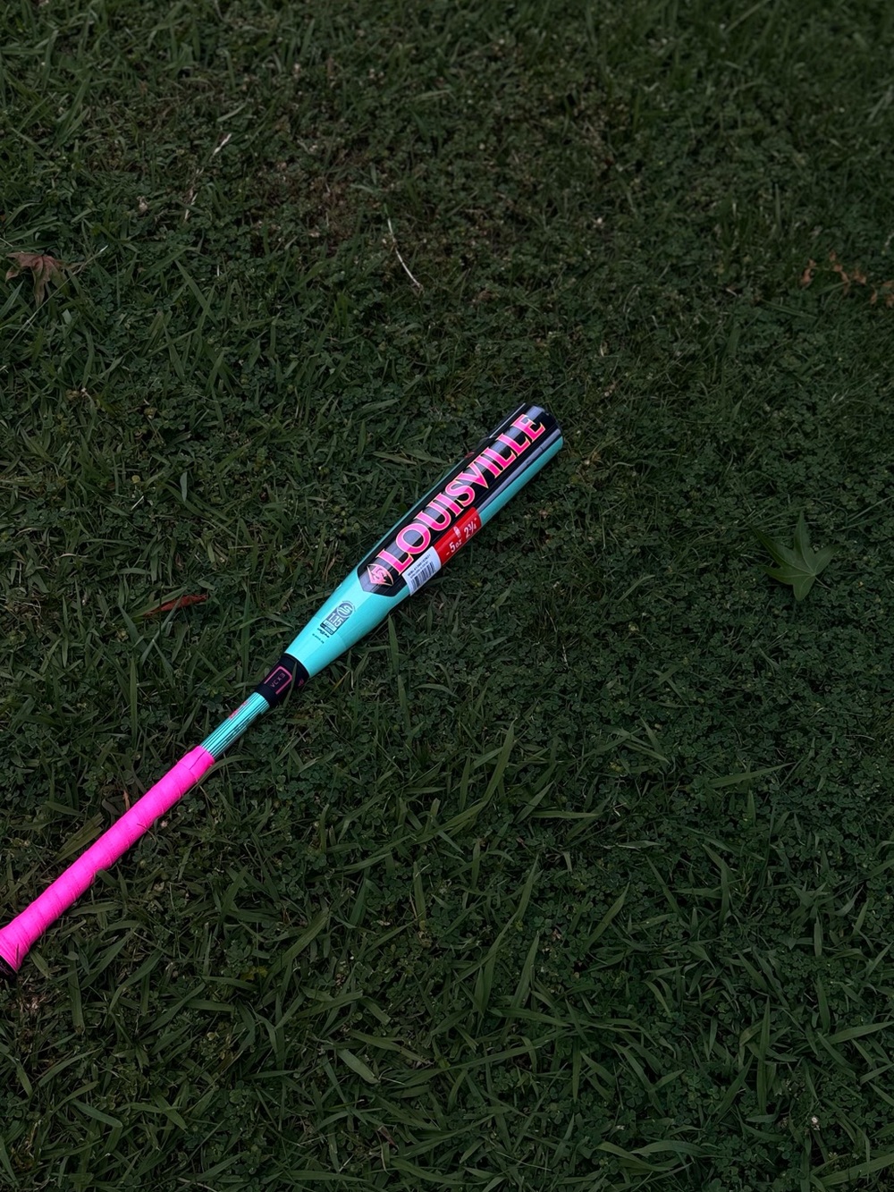 Louisville Slugger Youth Baseball Bat - Teal & Hot Pink - Picture 1 of 6